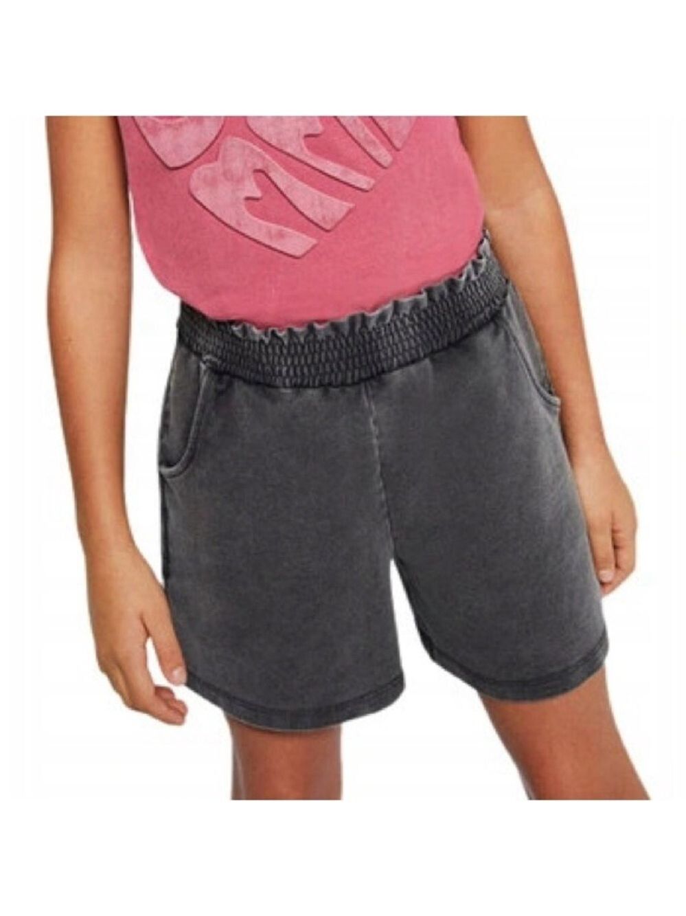 Size 10 Girls Mayoral Charcoal Elastic Waist Kids Shorts